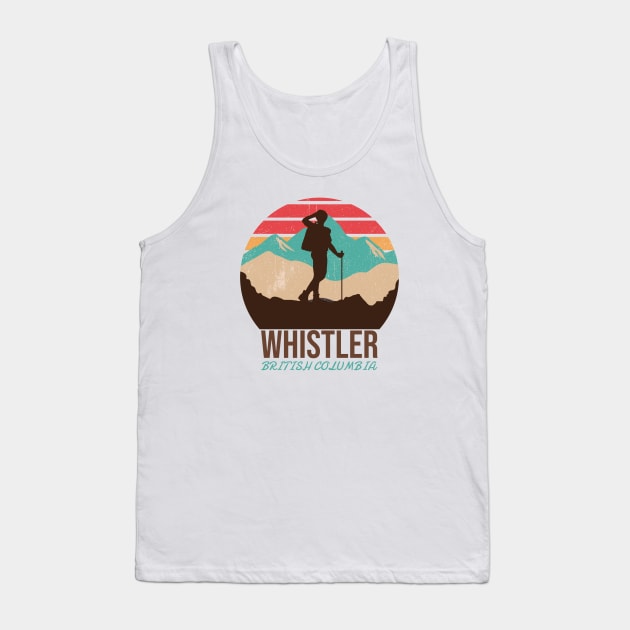 Whistler, British Columbia Hiking Tank Top by Mountain Morning Graphics